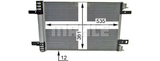 MAHLE AC 886 000p конденсатор, Кондиціонер - 5