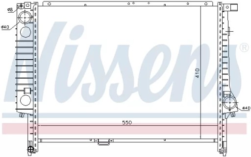 Радіатор охолодження BMW E36 325TD 91-98/NISSENS/ - 5