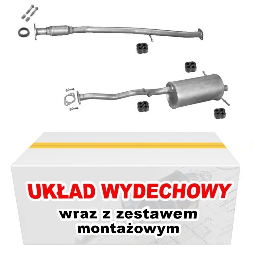 Tłumik komplet Subaru Legacy 2.0i i 2.0i 2.2i 4x4 - 1