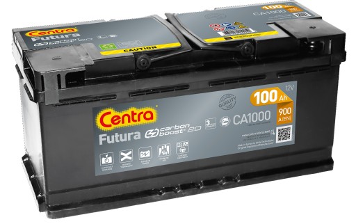 AKUMULATOR CENTRA FUTURA 100AH 900A 100 AH - 2