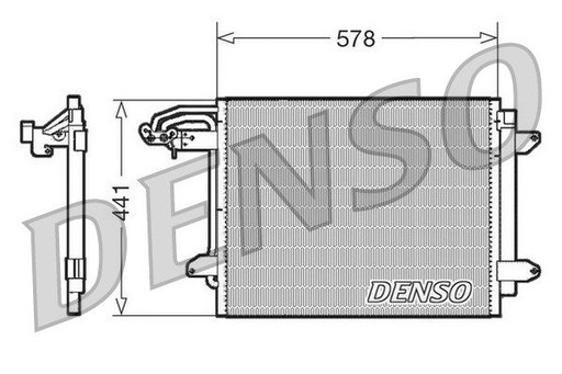 Радиатор кондиционирования воздуха с осушителем Denso DCN32030 - 3