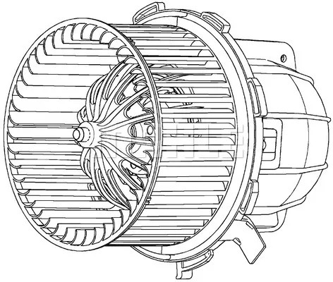 Двигун вентилятора VW A4 / A5 / Q5 07-MAHLE - 3