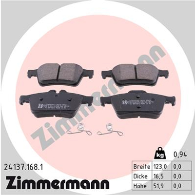 ZIMMERMANN TARCZE+KLOCKI P+T FORD FOCUS MK2 300MM - 15