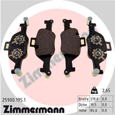 Klocki ZIMMERMANN Przód - BMW 7 G11, X3 G01 - 2