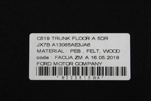 Підкладка багажника в зборі Ford Focus MK4 HB 18- - 5