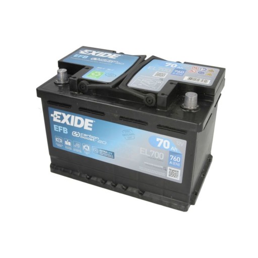 Akumulator EXIDE START&STOP EFB 70Ah 720A P+ - 2