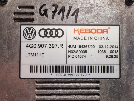 Світлодіодний модуль VW AUDI A3 A6 Q3 SUPERB 4G0907397R - 3