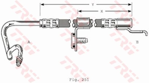 Гальмівний шланг TRW PHD362 - 2