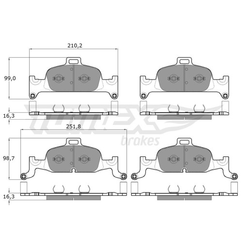 KLOCKI PRZÓD do Audi A4 B9 (2015-....) 2 - 3