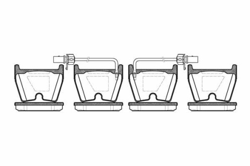 Гальмівні колодки передня REMSA AUDI A4 RS4 - 1