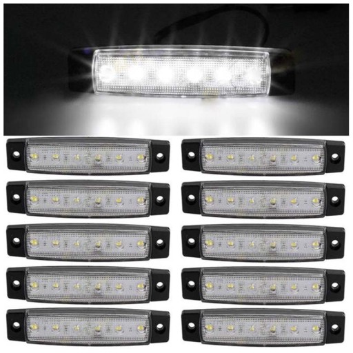 10x 6led 12V 24V світлодіодні габаритні лампи - 11