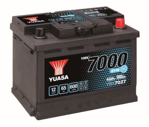 Аккумулятор YUASA EFB YBX7027 65 Ah 60 Ah 600A - 1