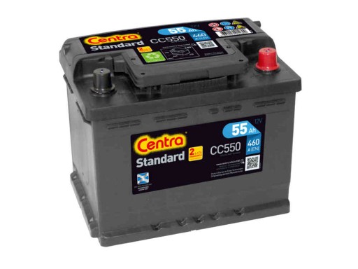 AKUMULATOR CENTRA STANDARD 12V 55AH 460A CC550 - 1