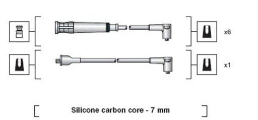 MAGNETI MARELLI PRZEWODY ZAPŁONOWE 941318111044 - 2