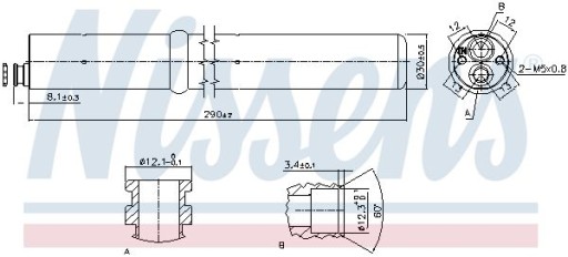 Осушувач, кондиціонер NISSENS 95555 - 10