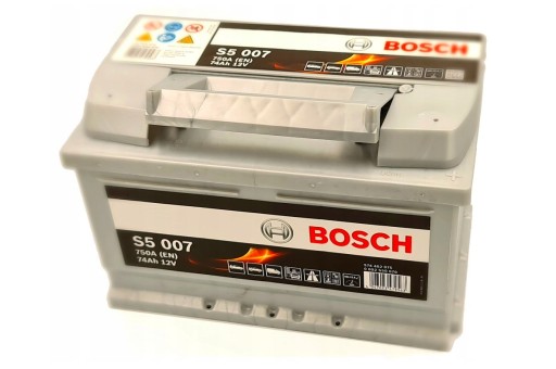 Акумулятор BOSCH SILVER S5 007 74Ah 750A найпотужніший PowerFrame - 1