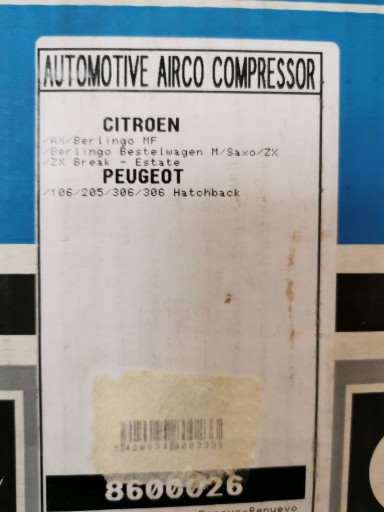 Sprężarka kompresor klimy Peugeot 106 205 II 306 - 10