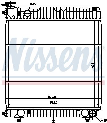 КУЛЕР ДЛЯ ВОДИ 62635 NISSENS MERCEDES - 6