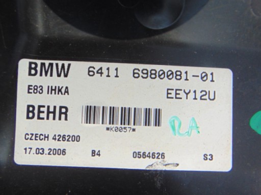 BMW X3 E83 обігрівач в зборі Європа 6980081 - 4