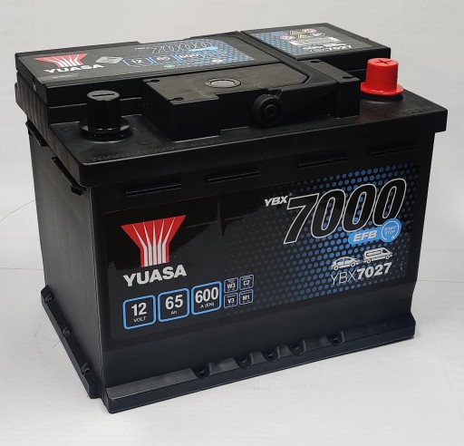 Akumulator YUASA 12V 65Ah/600A YBX7000 EFB Start S - 2