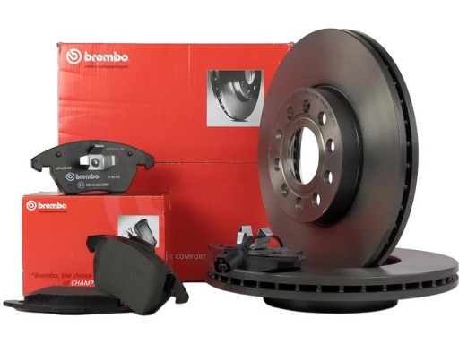 BREMBO ДИСКИ + КОЛОДКИ СПЕРЕДУ VW TOURAN 1T 288 ММ - 1