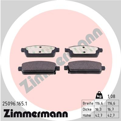 ZIMMERMANN TARCZE+KLOCKI P+T OPEL CASCADA 321MM - 12
