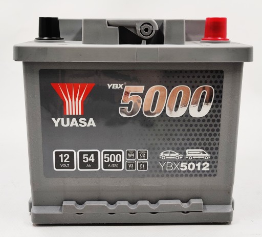 Akumulator Yuasa YBX 5012 12V 54Ah 500A P+ - 4