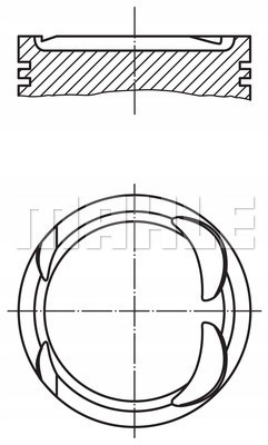 Tłok MAHLE 021 PI 00117 000 - 2