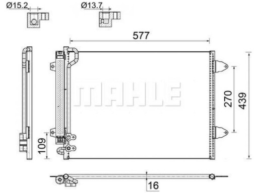 SKRAPLACZ KLIMATYZACJI VW PASSAT B7 1.6 2.0 10-14 - 2