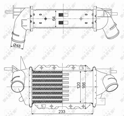 NRF 30352 охладитель наддувочного воздуха-int - 4