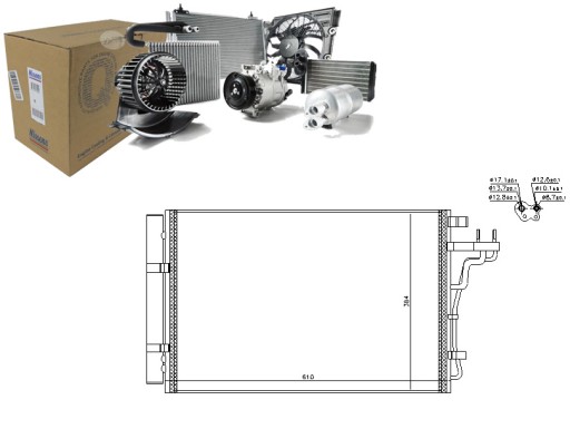 КОНДЕНСАТОР РАДІАТОР КОНДИЦІОНЕРА NISSENS 97606B200 - 1