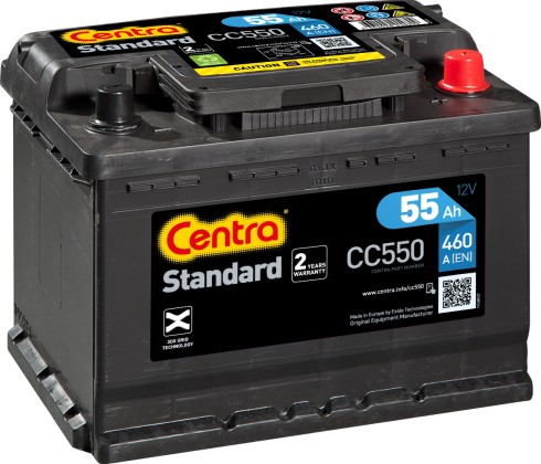 AKUMULATOR CENTRA STANDARD 12V 55AH 460A CC550 - 5