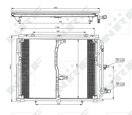 РАДІАТОР КОНДИЦІОНЕРА MERCEDES S 280 300 350 420 - 2