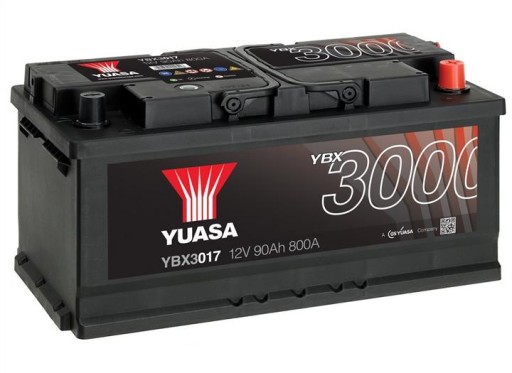 Акумулятор Yuasa YBX3000 SMF 12V 90AH 800A (EN) R+ - 1