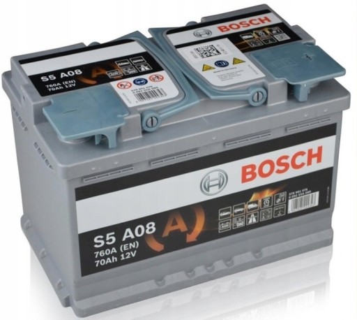 Аккумулятор BOSCH S5 AGM 70AH 12V S5 A08 START STOP - 1