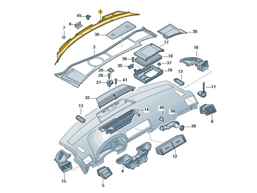 Подголовник Audi A4 B6 / B7 оригинал ASO - 13