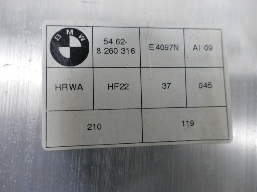 BMW E46 кабриолет M-пакет подголовник пиротехнический KP - 3