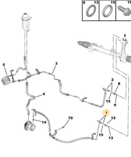 PRZEWÓD WSPOMAGANIA OE PSA 2.0 BLUEHDI - 4