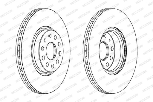 FERODO TARCZA HAM. DDF1305C - 2