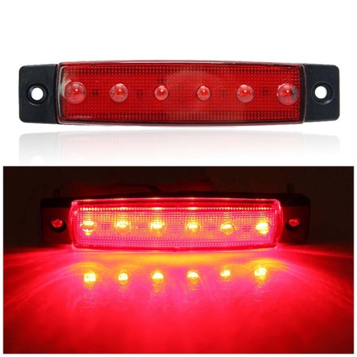 10x 6led 12V 24V світлодіодні габаритні лампи - 2