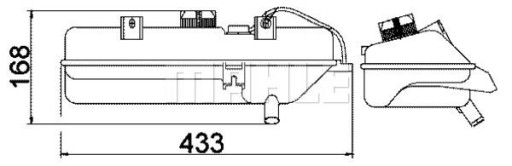 Mahle CRT 16 000S розширювальний бачок, рідина - 3