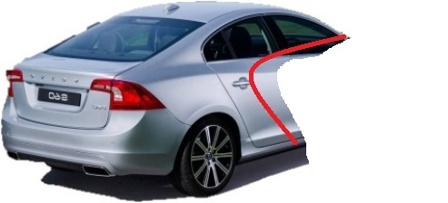 Volvo S60 II 477 Ćwiartka Błotnik Prawy Poszycie - 1