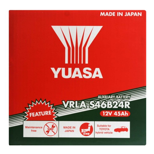 Yuasa HJ-S46B24R AGM 12V 45Ah 325A HYBRID JAPAN - 2