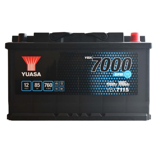 Yuasa YBX7115 START-STOP 12V 80Ah 760A P+ - 2