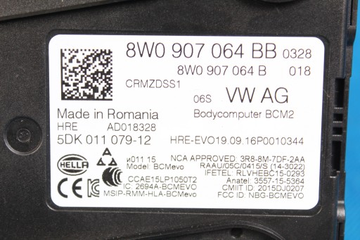 AUDI A4 b9 8W модуль драйвера BCM 2 легальний 16R - 2