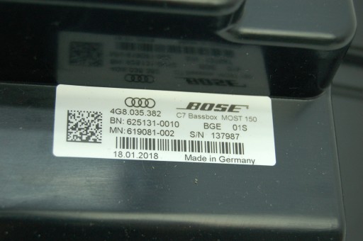 Сабвуфер динамік BOSE Audi A6 S6 A7 S7 4g8035382 - 2