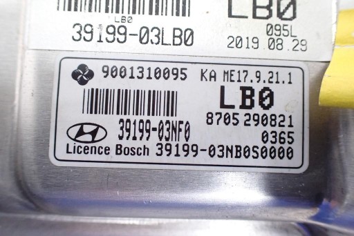 Комп'ютер двигуна 39199-03LB0 39199-03NF0 HYUNDAI i30 III 1.4 MPI 20R - 4