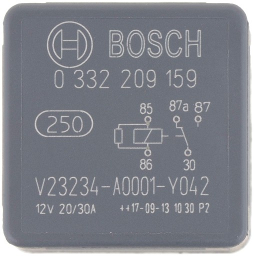 Реле Bosch 0332209159 12V 30A IP5K4 - 4