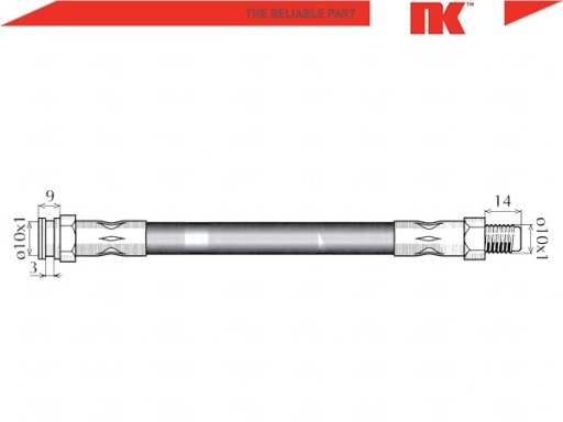 ГАЛЬМІВНИЙ ШЛАНГ [NK] - 3