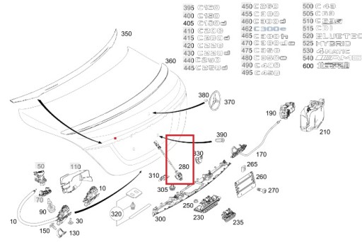 MERCEDES W213 W205 камера багажника задня - 10